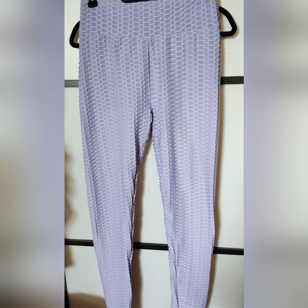 Lavender Textured Women's Pants